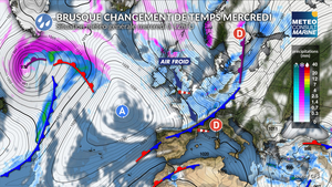 Brusque changement de temps sur nos côtes dès mercredi