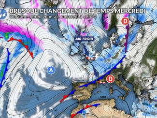 Brusque changement de temps sur nos côtes dès...