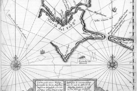 Première carte du Cap Horn dressée par l’expédition Lemaire/Schouten avec la route de l’Eendracht Le Maire, Jacob (1585-1616) ; Schouten, Willem Corneliszoon (1567?-1625), Domaine public, via Wikimedia Commons Première carte du Cap Horn dressée par l’expédition Lemaire/Schouten avec la route de l’Eendracht Le Maire, Jacob (1585-1616) ; Schouten, Willem Corneliszoon (1567?-1625), Domaine public, via Wikimedia Commons