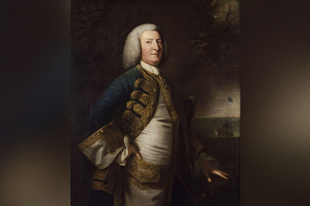 George Anson, le « père de la Navy » d'après Joshua Reynolds (1755) Identifiant de l'œuvre à la National Portrait Gallery (Londres) : mw00157
