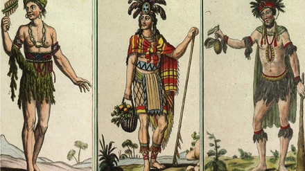 Les bons sauvages ! Types de marquisiens. J. Laroque 1796