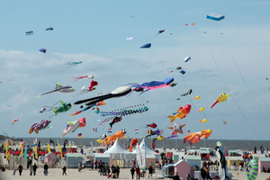 A Berck-sur-Mer, lancement du festival de cerfs-volants 