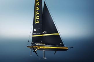 Ferrari présente Hypersail, son voilier volant de 100 pieds et sa nouvel...