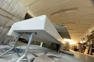Dernières finitions avant la présentation officielle du Whisper 50 à Antibes en mai