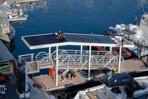 Yacht Club de Monaco : l’ombrière solaire flottante comme nouvelle signature des marinas innovantes