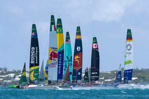 SailGP : les Bonds Flying Roos et Los Gallos à égalité après une première journée agitée aux Bermudes