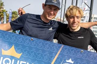 Thomas DINAS et Eliott COVILLE (Auray Quiberon by Orlabay) vainqueurs du...