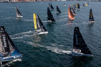 Départ de la deuxième étape de La Solitaire du Figaro Paprec : cap sur P...