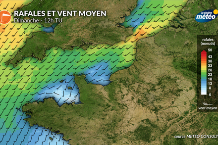 Vent en Manche dimanche