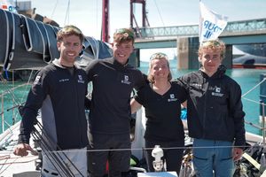 L’équipage Région Bretagne-CMB 3e du 1er parcours au large du Tour Voile 2026