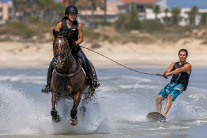 Horse surfing : quand le cheval remplace le jet-ski