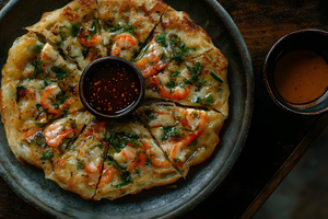 Haemul Pajeon : la crêpe coréenne aux fruits de mer qui célèbre les saveurs du littoral