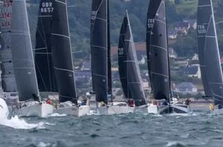Le départ de la DRHEAM-CUP / Grand Prix de France de Course au Large ava...