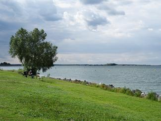 Cet immense lac artificiel devient le refuge...