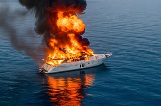 Incendie à bord : ces causes qui peuvent détruire un bateau en quelques ...