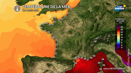 Température de la mer ce week-end