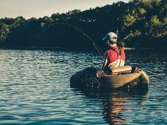 Pêche en float tube : la technique discrète...