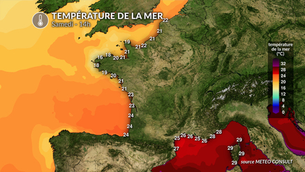 Température de la mer samedi Température de la mer samedi