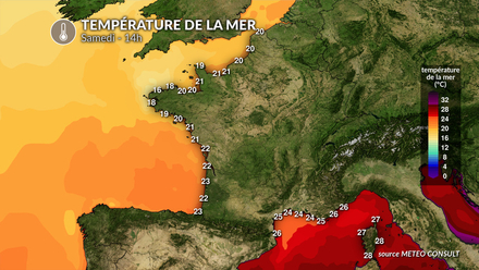 Température de la mer samedi
