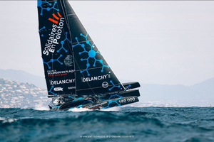 “Solidaires En Peloton by Delanchy”, le nouveau nom du trimaran de Thibaut Vauchel-Camus