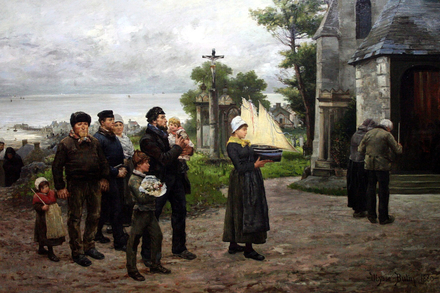 L'Ex-voto, 1880, de Ulysse Butin (palais des beaux-arts de Lille). L'Ex-voto, 1880, de Ulysse Butin (palais des beaux-arts de Lille).