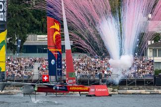 SailGP Genève : l’Espagne renverse l’Australie et s’offre une victoire s...