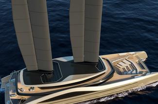Tyrena : VPLP Design imagine un méga-catamaran de 76 mètres propulsé par...