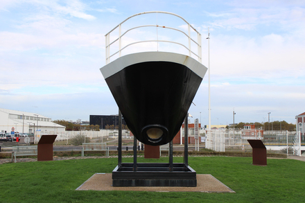 Depuis septembre 2018, le nez du France est exposé au Havre, son ancien port d’attache. Depuis septembre 2018, le nez du France est exposé au Havre, son ancien port d’attache.