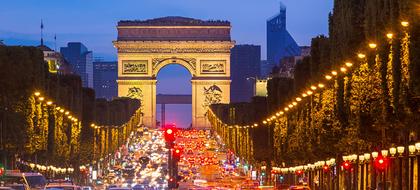 weather France Arc de Triomphe Etoile