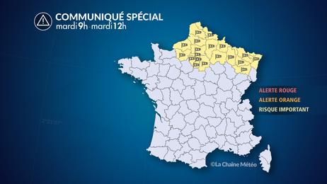 Coup de vent sur un tiers nord du pays