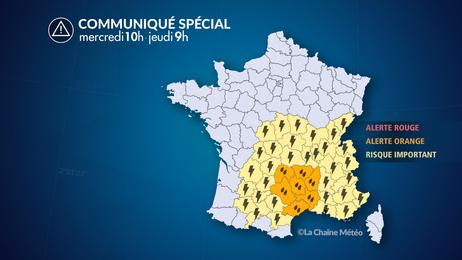 Episode de fortes pluies et orages violents