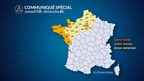 Intempéries : vents violents et fortes pluies ce week-end