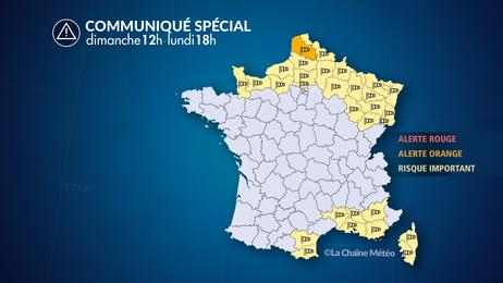Coup de vent au nord dimanche et au sud-est lundi 