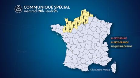 Forts orages au nord-ouest 