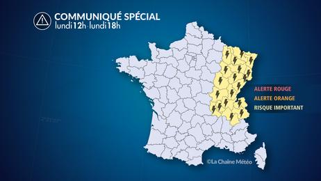 Forts orages dans l'est ce lundi