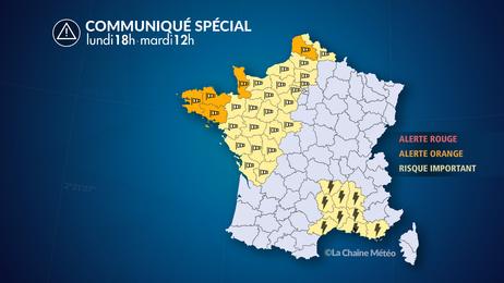 Tempête Claudio : fort coup de vent et pluies orageuses