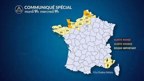 Violentes rafales de vent sous orages