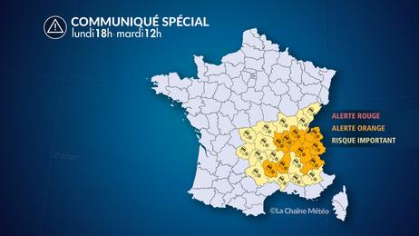 Neige et verglas du centre-est au sud-est