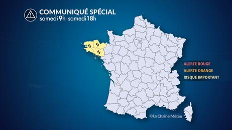Pluies abondantes et vents forts en Bretagne