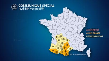 Neige et pluies abondantes dans le sud-ouest