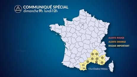 Neige jusqu'en plaine et vents violents au sud-est