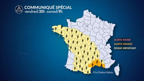 Forts orages du nord-ouest au Languedoc