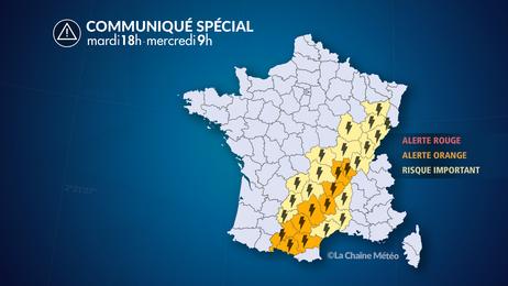 Forte dégradation orageuse jusqu'à mercredi matin