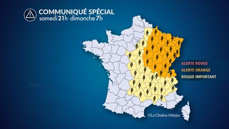 Violents orages et grêle ce samedi