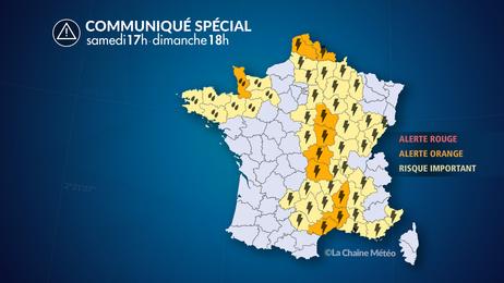 Forts orages et pluies abondantes ce week-end