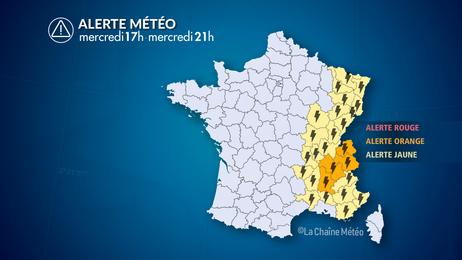 Orages violents au centre-est