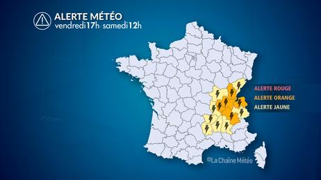 Orages grêligènes au centre-est jusqu'à samedi
