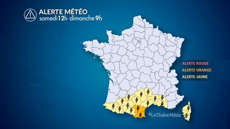 Orages forts dans l'extrême sud jusqu'à dimanche matin