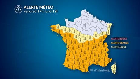 Canicule de longue durée, début de sortie par le nord