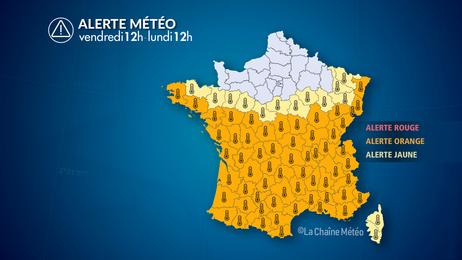 Canicule de longue durée, début de sortie par le nord